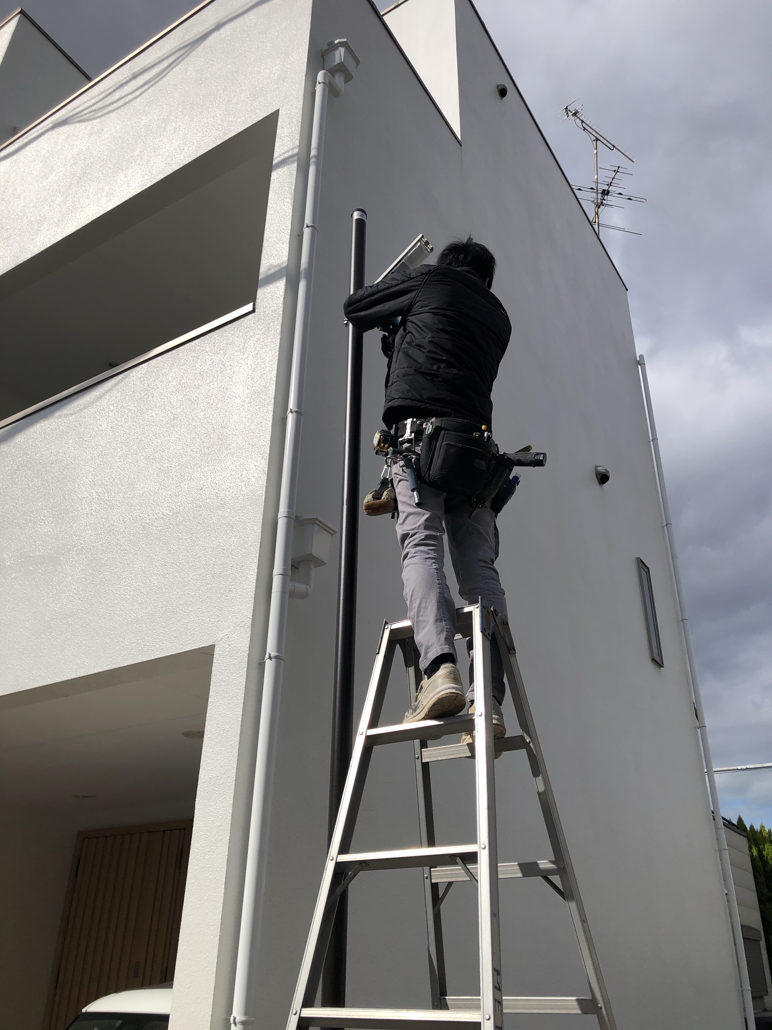 マンション駐車場電気設備工事